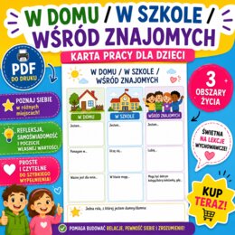 W domu / w szkole / wśród znajomych