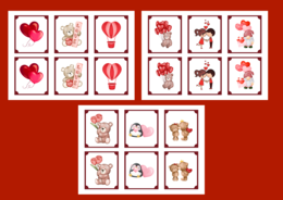 WALENTYNKI – memory - 36 szt. – biblioteka – świetlica – przedszkole