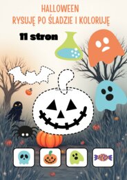 HALLOWEEN 12 strone rysowanie po śladzie