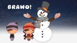 Ortografia "ó" i "u" - budujemy bałwanka! Zima, śnieg, mikołajki, bałwan, pdf, genially, gra.