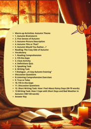 Angielski_Pakiet 10 Lekcji na 10 różnych tematów. Back to School_Halloween_Procrastinators - The Leaders of Tomorrow_National Education Day in Poland_Vegetarianism _European Day of Languages _The Cosy Side of Autumn_Thanksgiving Day Christmas Winter