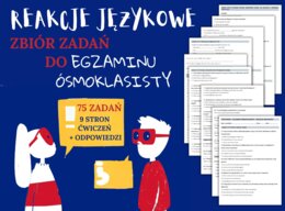 REAKCJE JĘZYKOWE - Zbiór zadań do egzaminu ósmoklasisty z języka angielskiego. Poziom A2/A2+ - codzienne sytuacje, uzupełnianie dialogów, tłumaczenie, dopasowywanie pytań