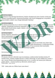 Scenariusz przedstawienia świątecznego - "Refleksja przy kolędzie"