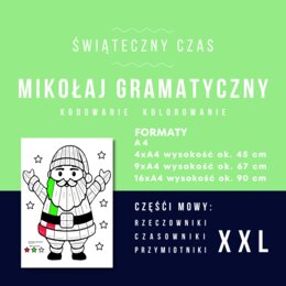 Mikołaj gramatyczny xxl - aktywizująca kolorowanka