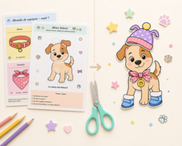 Ubranka dla Reksia – wycinanka i ubieranka