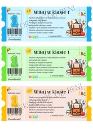 Powitalny Bilet do Klasy 1