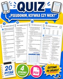 Quiz. Pseudonim, ksywka czy nick?
