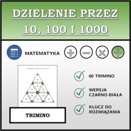 Trimino - Dzielenie przez 10, 100 i 1000 | matematyka