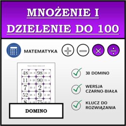 Domino - Mnożenie i dzielenie do 100 | matematyka