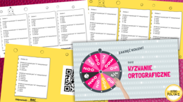 Ortografia zestawy pytań i ortograficzna gra w Genially