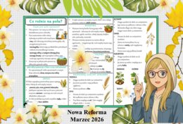Sketchnotka/notatka - dla ucznia i przypomnienie dla nauczyciela w pdf. Temat "Co rośnie na polu?". Przyroda 4. "Odkrywam przyrodę" zgodna z wydawnictwem Nowa Era. Dział "Życie na lądzie".