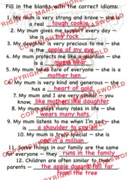 🌸 Mother’s Day Idioms – kreatywny materiał językowy dla starszych uczniów 🌸
