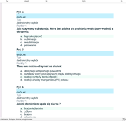 Test składniki powietrza