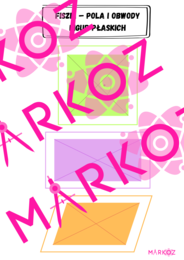 2 w 1: Fiszki i notatka - figury płaskie