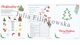 Christmas / Świąteczny bożonarodzeniowy zestaw zadań / karta pracy / gotowa lekcja / Święta / Boże Narodzenie / Zadania / Mówienie / Słownictwo / Klasy 4-6 / Klasa 4 / Klasa 5 / Klasa 6 / Klasa 7 / SP 4-6 / SP
