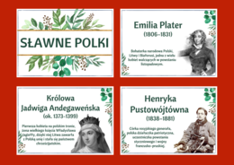 DZIEŃ KOBIET – – gazetka – SŁAWNE POLKI – biblioteka – świetlica – 24 strony – wersja 4