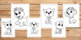 Kolorowanki - Psi Patrol - 6 piesków