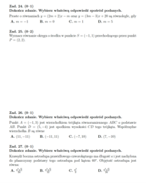 Arkusz maturalny nr 4 z matematyki