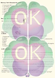 🧠 Positive Self-Talk – Learning English with Motivation (Poziom B1–B2, 6 stron)pozytywne myślenie, self-talk, motywacja, lekcja angielskiego, dyskusja, pisanie, słownictwo, kreatywność, B1–B2, zadania dla uczniów, refleksja, aktywność grupowa.positive se