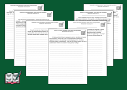 OSTATNIE DNI SZKOŁY – karty pracy – karta - OPOWIADANIE - ćwiczenia redakcyjne – kl. 4-8 – 7 wersji