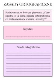 Zasady ortograficzne: zadania na wzór egzaminacyjnych (ó, u, rz, ż)