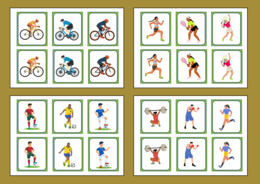 DZIEŃ SPORTU – memory – 42 szt. – biblioteka – przedszkole – świetlica