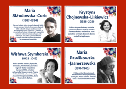 DZIEŃ KOBIET – – gazetka – SŁAWNE POLKI – biblioteka – świetlica – 24 strony – wersja 1