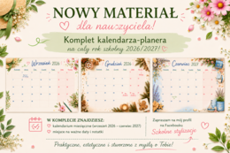 Kalendarz-planer dla nauczyciela i ucznia