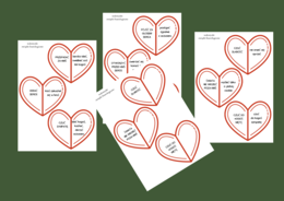 WALENTYNKI – ZWIĄZKI FRAZEOLOGICZNE ze słowem „MIŁOŚĆ”- fiszki – 36 szt. kl. 4-8 – egzamin – powtórzenie- ćwiczenia – frazeologizmy