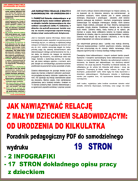 JAK NAWIĄZYWAĆ RELACJĘ Z MAŁYM DZIECKIEM SŁABOWIDZĄCYM: OD URODZENIA DO KILKULATKA. Poradnik PDF do samodzielnego wydruku.