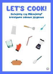 🥣🥤 Gotujemy czy Miksujemy? – kreatywna zabawa językowa i sensoryczna