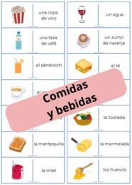 Domino ze słówkami "Jedzenie i napoje"