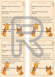 Karty edukacyjno-terapeutyczne NVC „Język Żyrafy” – klasy 1–3 - Porozumienie bez przemocy DZIEN EMPATII, TUS, ZAJĘCIA ROZWIJAJĄCE KOMPETENCJE EMOCJONALNO- SPOŁECZNE, PEDAGOG, PSYCHOLOG, PROFILAKTYKA PRZEMOCY RÓWIEŚNICZEJ