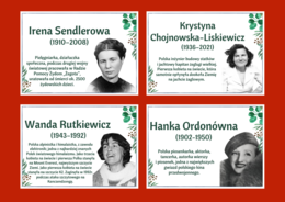 DZIEŃ KOBIET – – gazetka – SŁAWNE POLKI – biblioteka – świetlica – 24 strony – wersja 4