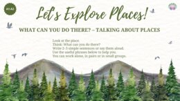 🗺️ Where Can You Go? What Can You Do There? ✨ Level: A1–A2 | 31 pages angielski dla początkujących, mówienie po angielsku, miejsca w mieście, słownictwo, czasownik can, nauka przez zabawę, praca w parach, komunikacja, angielski A1, angielski A2, ćwiczeni