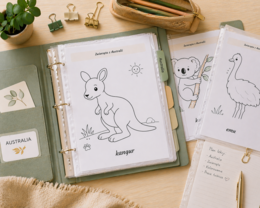 Kolorowanka: Zwierzęta z Australii