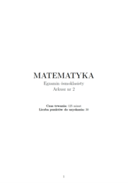 Arkusz E8 nr 2 z matematyki