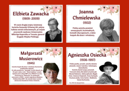 DZIEŃ KOBIET – – gazetka – SŁAWNE POLKI – biblioteka – świetlica – 24 strony – wersja 2