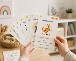 Skacze kangur – zestaw kart ruchowych