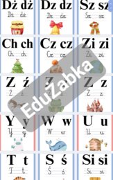 Alfabet - plansze edukacyjne, gazetka