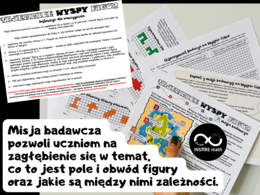 Matematyczna misja badawcza: Tajemnice Wyspy Figur. Pole i obwód, badanie zależności.