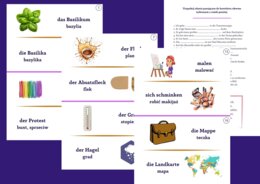 Niemiecki: Falsche Freunde karty obrazkowe + ćwiczenie sprawdzające