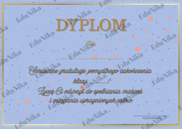 Dyplomy na zakończenie roku szkolnego/ dwa wzory/ dyplom/ koniec roku/ uniwersalne