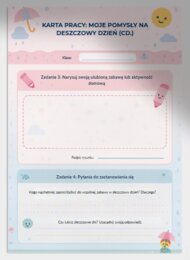 Moje pomysły na deszczowy dzień