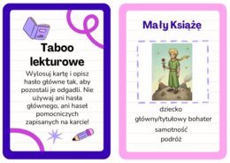Taboo lekturowe - ,,Mały Książę''