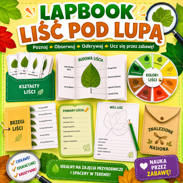 Lapbook „Liść pod lupą”