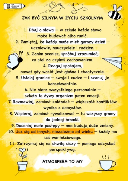 Zestaw plakatów do szkoły na gazetkę ścienną