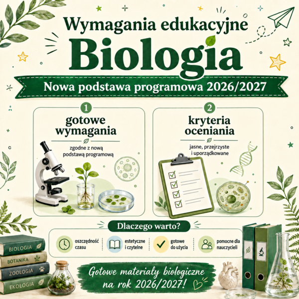 Wymagania edukacyjne dla nowej podstawy z biologii klasa 5