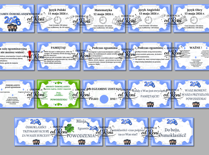 Egzamin Ósmoklasisty wzór 1