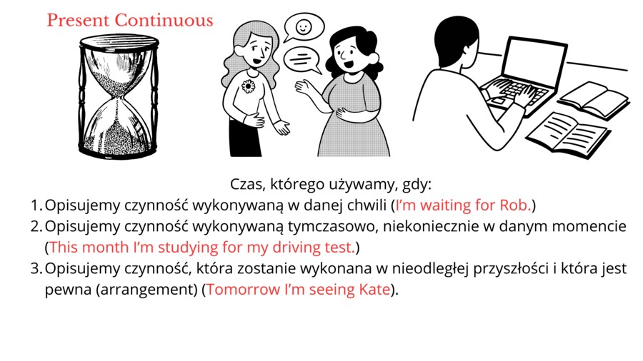 Present Continuous- gotowa lekcja